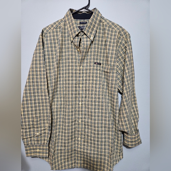 Chaps Long Sleeve Easy Care Button Up Shirt Size M #M-62 - Picture 9 of 12